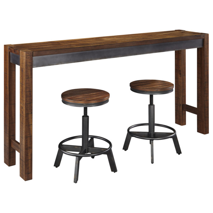 Signature Design by Ashley Torjin Counter Height Dining Table And 2 Barstools & Reviews Wayfair
